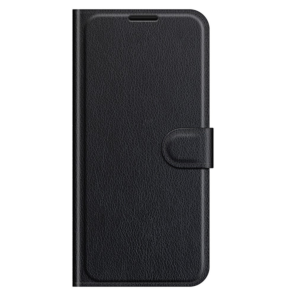 Litchitexturerat horisontellt fällbart PU-läder + TPU-stativ med magnetisk design plånboksfodral till OnePlus Nord 2 5G