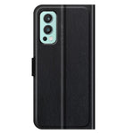 Litchitexturerat horisontellt fällbart PU-läder + TPU-stativ med magnetisk design plånboksfodral till OnePlus Nord 2 5G