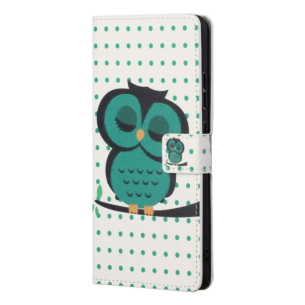 Wallet Design Pattern Printing Drop-Resistant Leather Protective Case with Stand for OnePlus Nord 2 5G