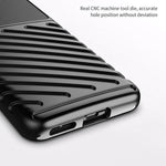Thunder Series Twill Texture Thickened TPU Protective Cover Drop-Proof Anti-Fingerprint Case for OnePlus Nord 2 5G