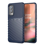 Thunder Series Twill Texture Thickened TPU Protective Cover Drop-Proof Anti-Fingerprint Case for OnePlus Nord 2 5G