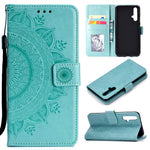 Imprinted Mandala Pattern PU Leather Wallet Stand Case with Strap for OnePlus Nord CE 5G
