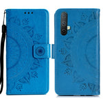 Imprinted Mandala Pattern PU Leather Wallet Stand Case with Strap for OnePlus Nord CE 5G