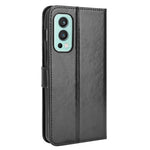 Modernt Crazy Horse Läderplånboksfodral med Rem för OnePlus Nord 2 5G