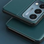 mobilskal Folio Flip PU Läder Stativfodral för OnePlus Nord N200 5G