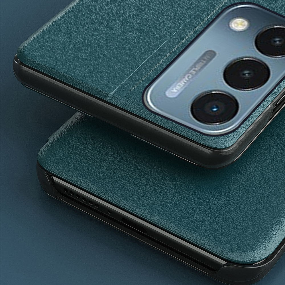 mobilskal Folio Flip PU Läder Stativfodral för OnePlus Nord N200 5G
