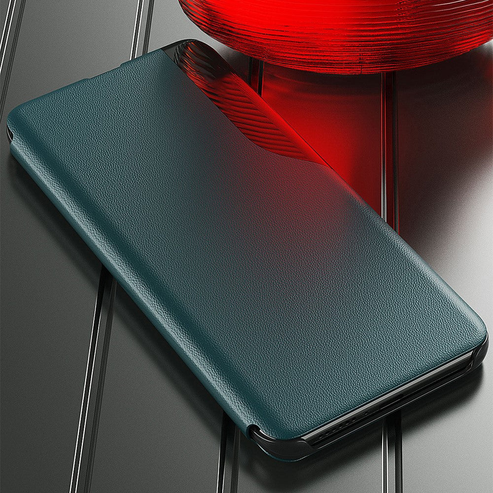mobilskal Folio Flip PU Läder Stativfodral för OnePlus Nord N200 5G