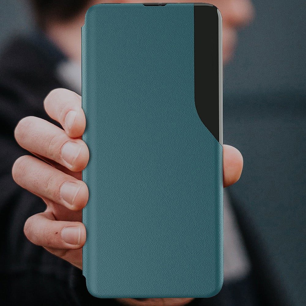 mobilskal Folio Flip PU Läder Stativfodral för OnePlus Nord N200 5G