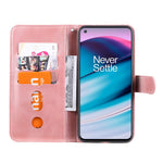 Zipper Pocket Wallet PU Leather Phone Case Shell with Stand for OnePlus Nord CE 5G