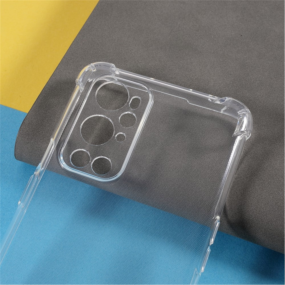 Kristallklart flexibelt TPU-stötdämpande bumperskyddsfodral för OnePlus 9 Pro