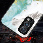 Marmordesign Ultratunt Snyggt Skyddande mobilskal i Härdat Glas för OnePlus OnePlus Nord 2 5G