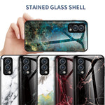 Marmordesign Ultratunt Snyggt Skyddande mobilskal i Härdat Glas för OnePlus OnePlus Nord 2 5G