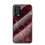 Marmordesign Ultratunt Snyggt Skyddande mobilskal i Härdat Glas för OnePlus OnePlus Nord 2 5G