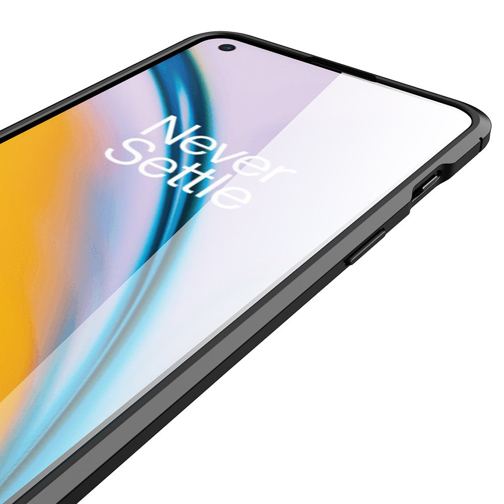 Litchitextur Ultratunt Mjukt Stötsäkert TPU Snyggt Skyddsskal för OnePlus Nord 2 5G