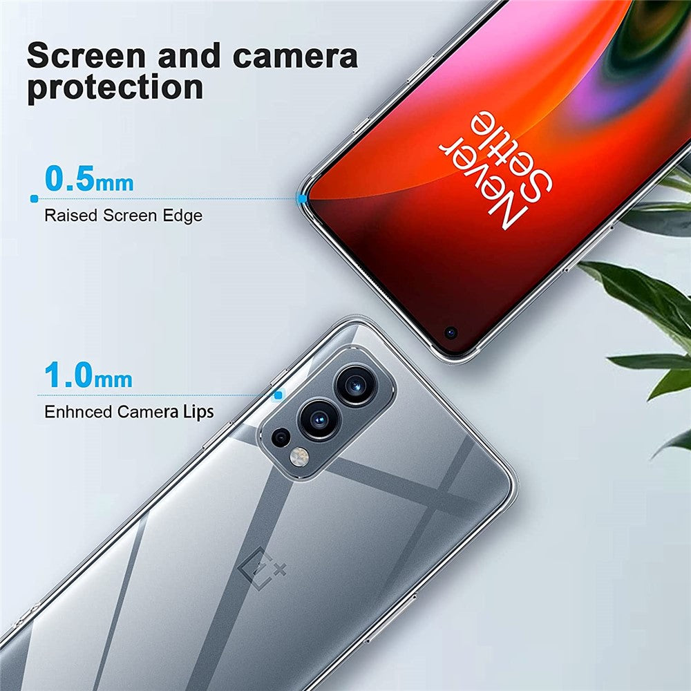 Blødt TPU Slankt Moderigtigt Anti-Fingeraftryk Beskyttende Telefoncover til OnePlus Nord 2 5G