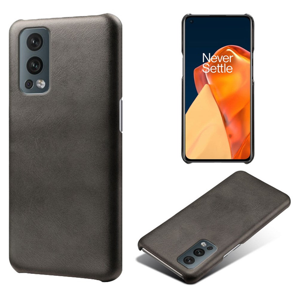 Enfärgat, enkelt och snyggt PU-läderfodral med PC-beläggning för OnePlus Nord 2 5G