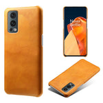 Enfärgat, enkelt och snyggt PU-läderfodral med PC-beläggning för OnePlus Nord 2 5G