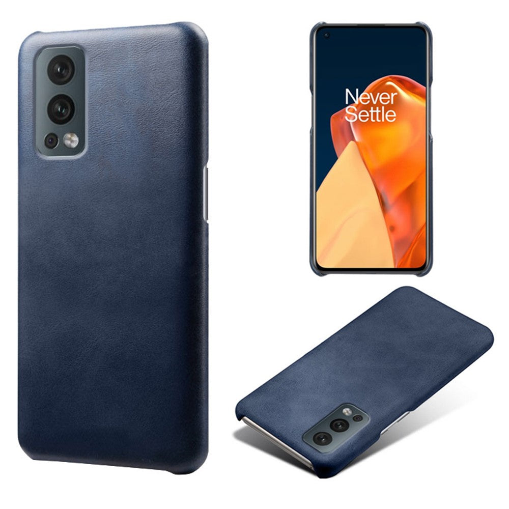 Enfärgat, enkelt och snyggt PU-läderfodral med PC-beläggning för OnePlus Nord 2 5G