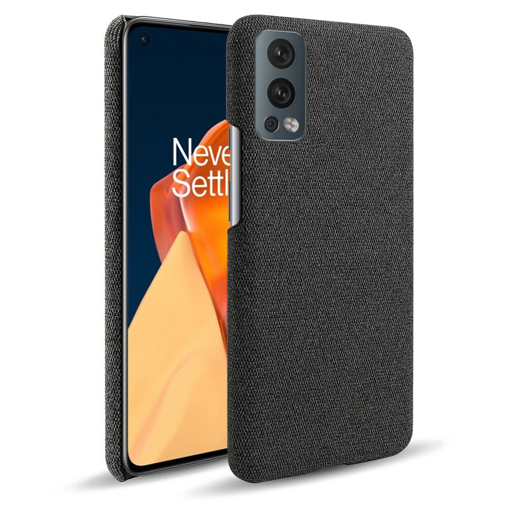 Solid Color Soft Premium Cloth Coated PC Phone Case for OnePlus Nord 2 5G