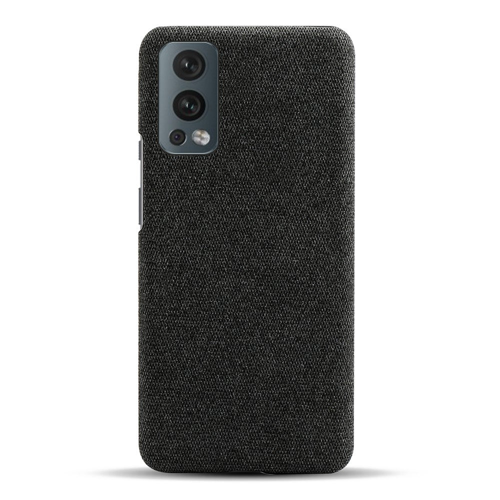 Solid Color Soft Premium Cloth Coated PC Phone Case for OnePlus Nord 2 5G