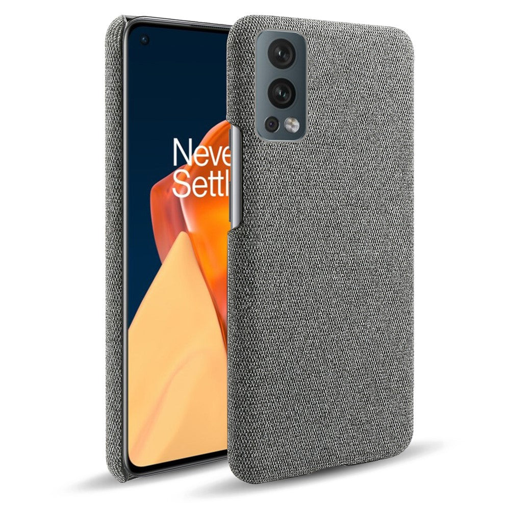 Solid Color Soft Premium Cloth Coated PC Phone Case for OnePlus Nord 2 5G