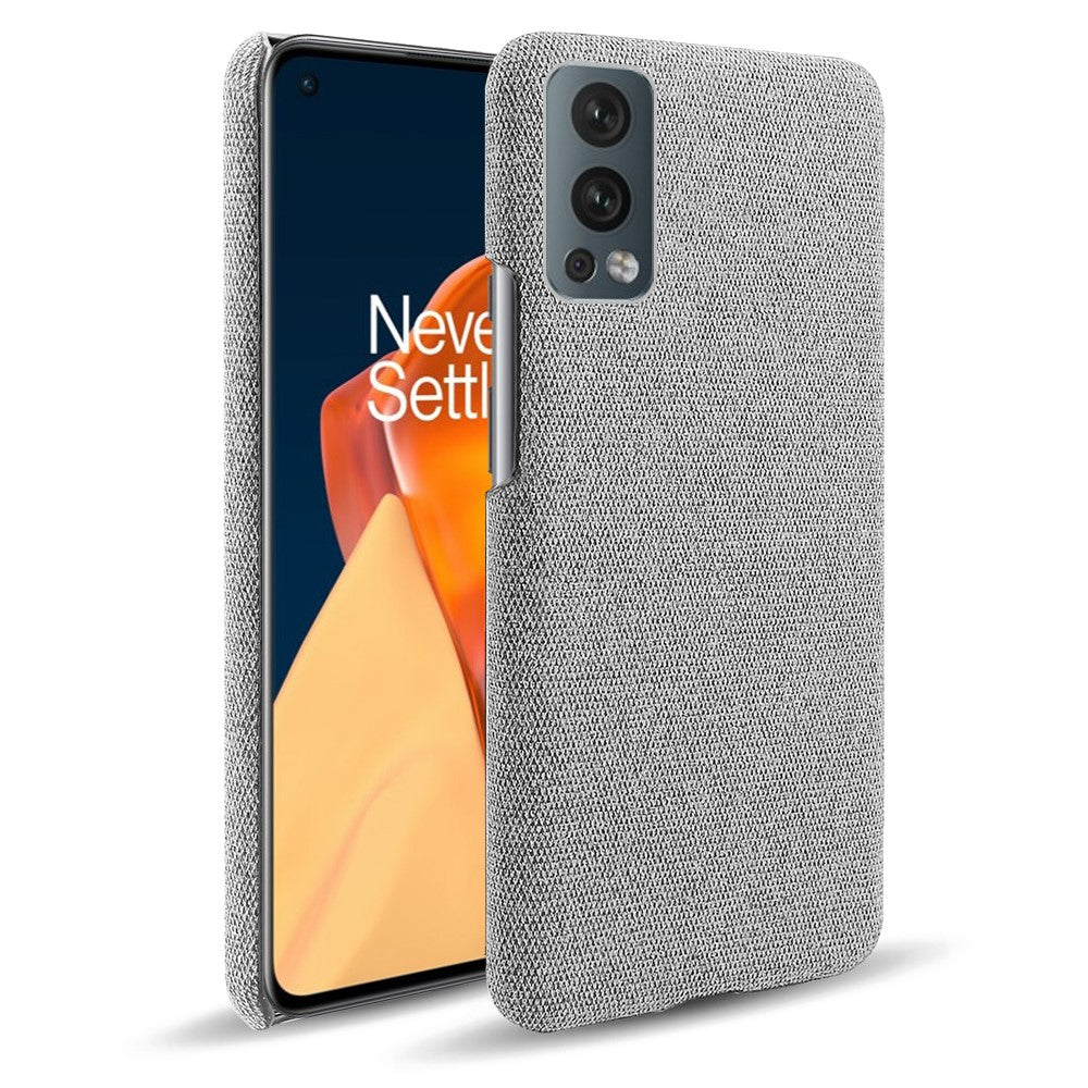 Solid Color Soft Premium Cloth Coated PC Phone Case for OnePlus Nord 2 5G