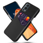 Bakre kortplatsdesign Heltäckande tygtexturerat hybridmobilskal för OnePlus Nord 2 5G