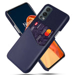 Bakre kortplatsdesign Heltäckande tygtexturerat hybridmobilskal för OnePlus Nord 2 5G
