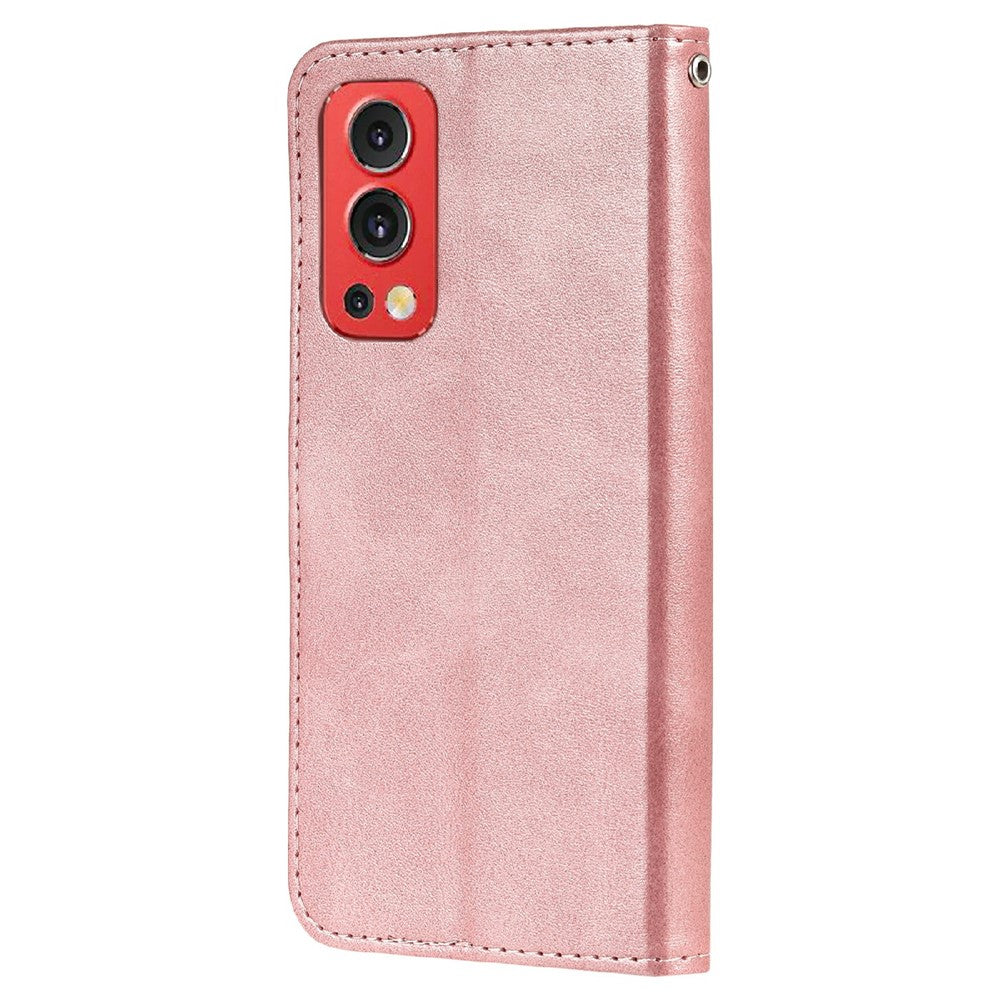 Fack med dragkedja, magnetiskt spänne, plånboksdesign, läderfodral för mobil, skal till OnePlus Nord 2 5G