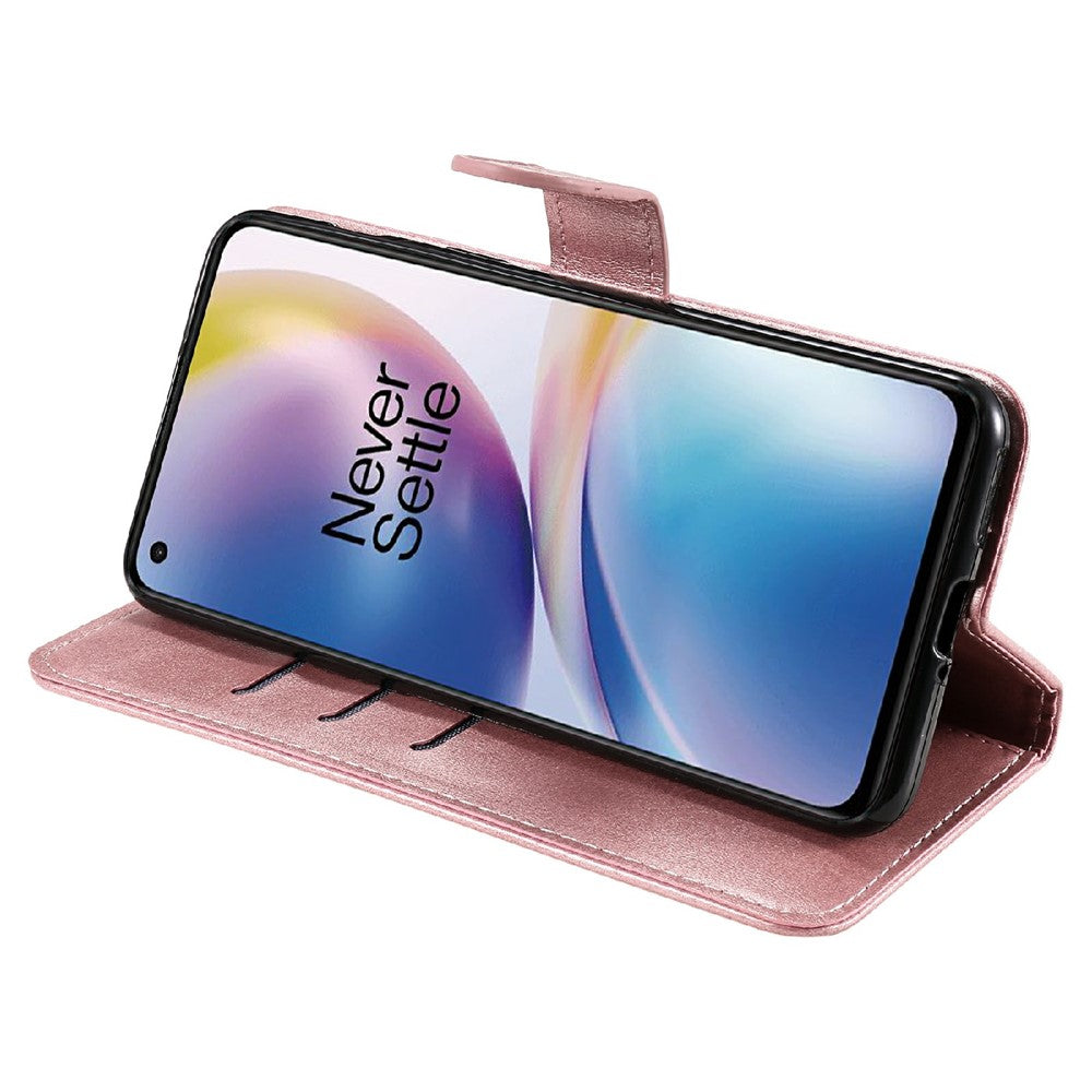 Fack med dragkedja, magnetiskt spänne, plånboksdesign, läderfodral för mobil, skal till OnePlus Nord 2 5G