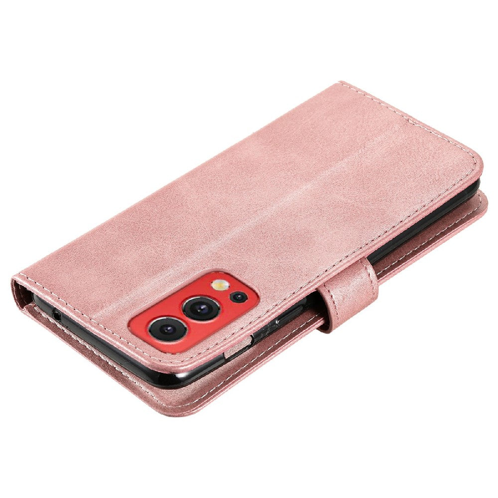 Fack med dragkedja, magnetiskt spänne, plånboksdesign, läderfodral för mobil, skal till OnePlus Nord 2 5G