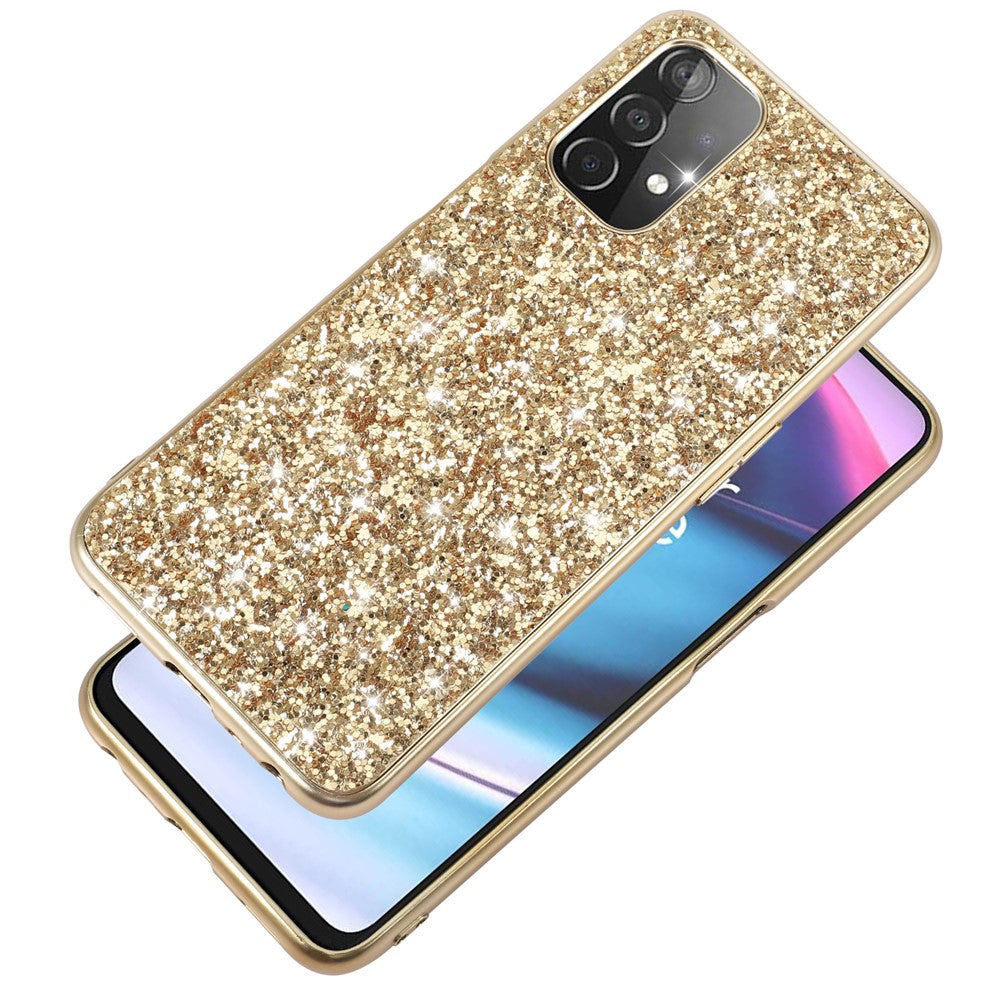 Glitter Bling TPU Galvaniserad Kant + Hård PC Baksida Stötsäkert mobilskal till OnePlus Nord N200 5G