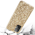 Glitter Bling TPU Galvaniserad Kant + Hård PC Baksida Stötsäkert mobilskal till OnePlus Nord N200 5G