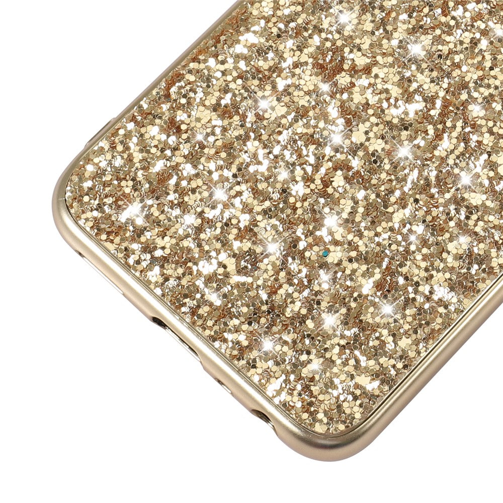Glitter Bling TPU Galvaniserad Kant + Hård PC Baksida Stötsäkert mobilskal till OnePlus Nord N200 5G