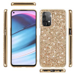 Glitter Bling TPU Galvaniserad Kant + Hård PC Baksida Stötsäkert mobilskal till OnePlus Nord N200 5G