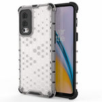 Honeycomb Pattern Shock-proof TPU + PC Hybrid Phone Back Case for OnePlus Nord 2 5G