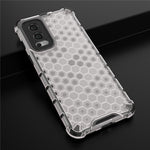 Honeycomb Pattern Shock-proof TPU + PC Hybrid Phone Back Case for OnePlus Nord 2 5G