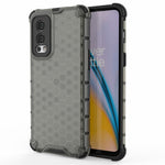 Stötsäkert TPU + PC Hybrid-mobilskal med bikakemönster för OnePlus Nord 2 5G