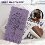 Imprinted Tree Deer Full Protection PU Leather Phone Stand Cover Wallet Case for OnePlus Nord CE 5G
