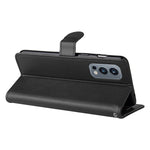 For OnePlus Nord 2 5G Case Solid Color Leather Mobile Cover Wallet Stand with Strap