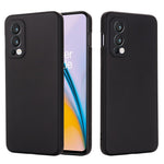 Microfiber Liner Liquid Silicone Case Cell Phone Back Cover with Handy Strap for OnePlus Nord 2 5G