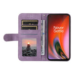 Til OnePlus Nord 2 5G Læderpung Etui "Skin Touch" Telefoncover Stativ med Rem
