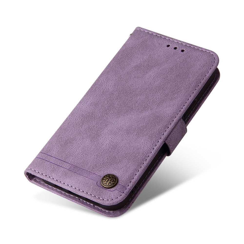 Til OnePlus Nord 2 5G Læderpung Etui "Skin Touch" Telefoncover Stativ med Rem