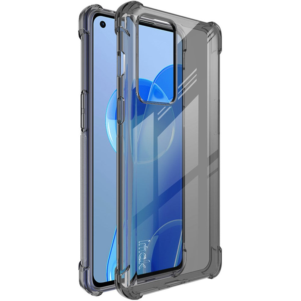 IMAK Corner Airbags Fallskyddande Flexibelt TPU Slät mobilskal med Skärmskydd för OnePlus 9RT 5G