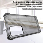 IMAK Corner Airbags Fallskyddande Flexibelt TPU Slät mobilskal med Skärmskydd för OnePlus 9RT 5G