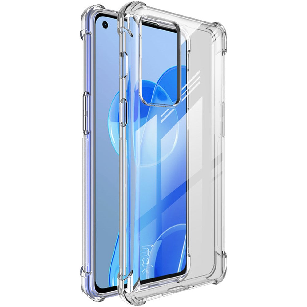 IMAK Corner Airbags Fallskyddande Flexibelt TPU Slät mobilskal med Skärmskydd för OnePlus 9RT 5G