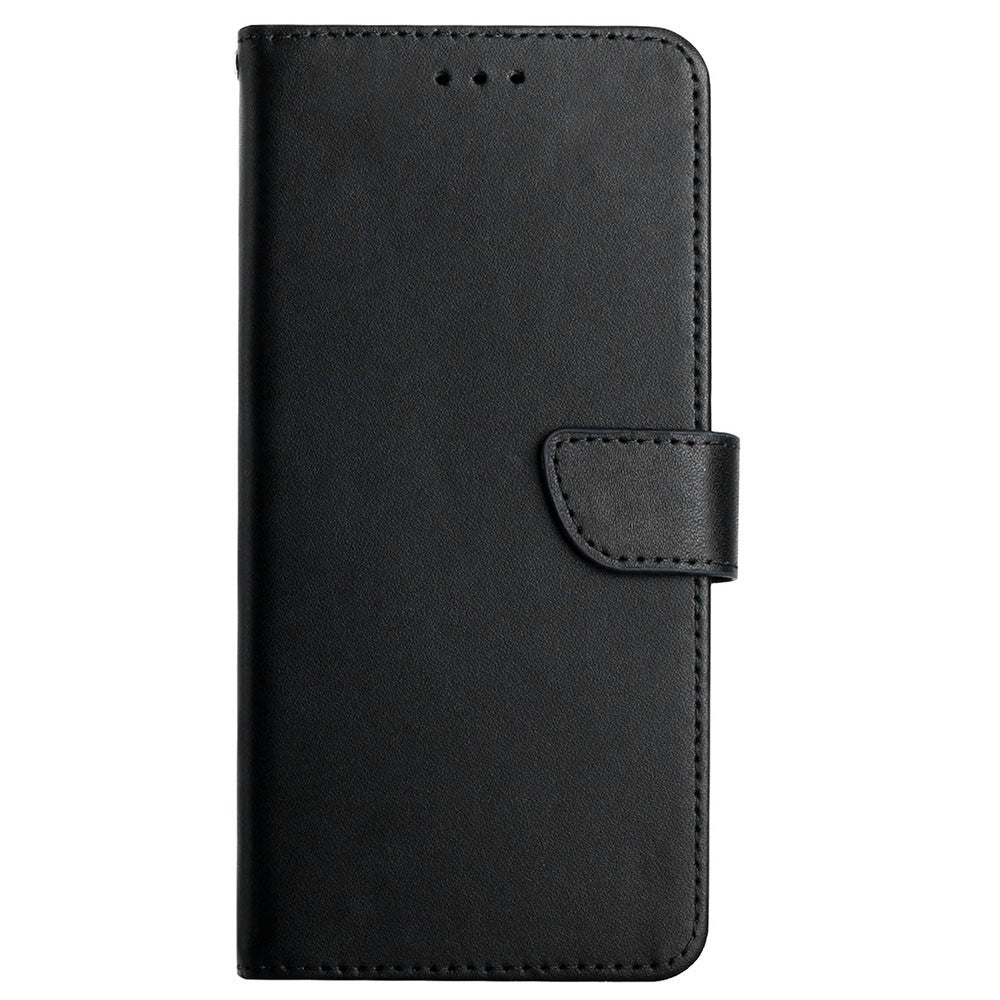 Nappa Texture Cellphone Protector Genuine Leather Outer Cover + Soft TPU Inner Shell Solid Color Stand Wallet Case for OnePlus Nord 2 5G