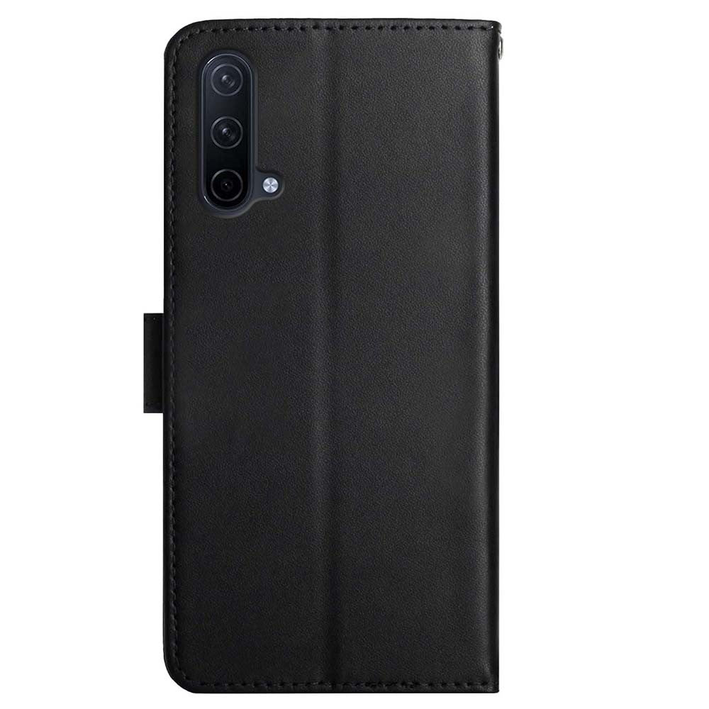Solid Color Smooth Touch Nappa Texture Genuine Leather Outer Cover + Soft TPU Inner Shell with Stand Wallet for OnePlus Nord CE 5G