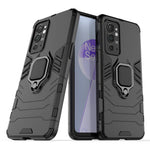 Hybridskyddsskal i TPU + hårt PC med metallstativ för OnePlus 9RT 5G