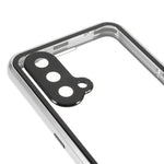 Double Side Tempered Glass Phone Case + Metal Frame with Lock Ultra Clear Cover for OnePlus Nord CE 5G